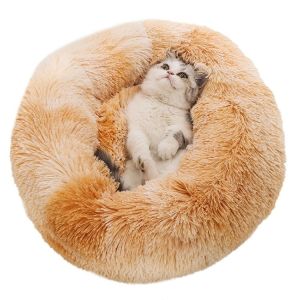 Rainbow Dog Bed Kennel Large Medium And Small Dogs Thickened Plush Round Kennel