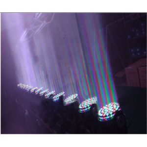 Tri - Color DMX 512 LED Wash Moving Head Lamp , Indoor Beam Led Stage Wash
