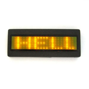 Programmalbe scorlling LED message name badge in Pink LED tagz