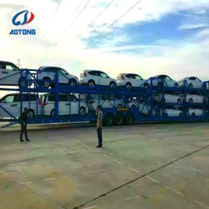 Double Deck Car Carrier Semi Trailer 14m x 2.5m with 12R22.5 Tyres