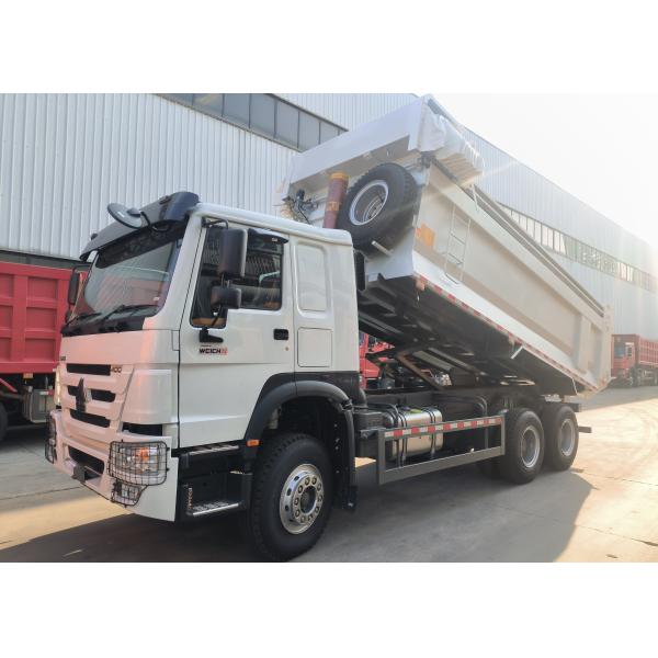 Quality Sinotruk Howo Tipper Dump Truck 400Hp 6 × 4 U Shape Tray With Automatic Tarpaulin wholesale