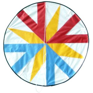 Colorized Sport Kite 60*60CM , Fiberglass Frame Stackable Kites For Kids