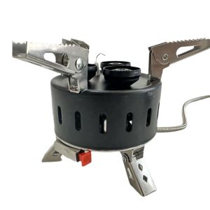 China Outdoor BBQ Gas Stove with Three Spray Head Mini Portable Folding Camping Burner on sale