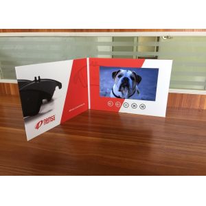 Matt lamination full printing business card 7inch lcd screen video product