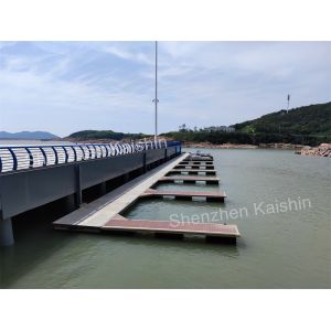 Aluminum Alloy Floating Dock Marina Boat Pontoon Pile Guide Dock Pontoon