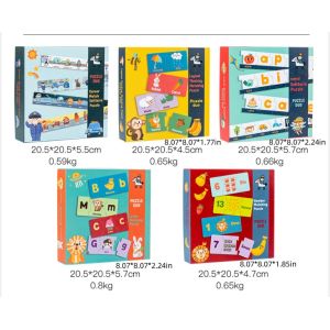 Educational Toy Intelligence Letters/traffic Cognition Puzzle Wooden Numbers