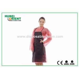 Soft Touching Disposable Non Woven Apron With Thin Neck Gallus
