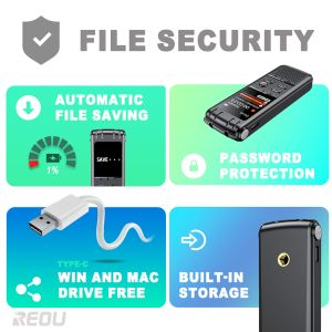 Long Recording Voice Recorder 4 in 1 Interface 9248 Hours Audio Recording Device