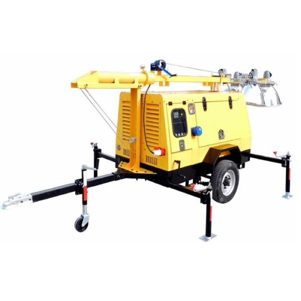Quality Diesel Manual Mobile Light Tower metal halide lights with Air cooled wholesale