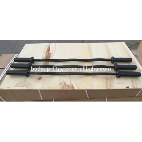 Black Finshed Easy Curl Bar , Weight Lifting Safety Bar 47 Inch 10kg