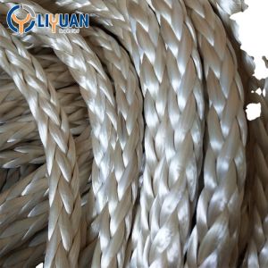 UHMWPE/Polyester 8/12 Strand Braided Mooring Rope for Customer Requirements