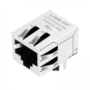 China Amphenol RJSE1E08T089A Compatible LINK-PP LPJ0034CNL 10/100 Base-T Tab Down Without Led Single Port Cat5e RJ45 Connector on sale