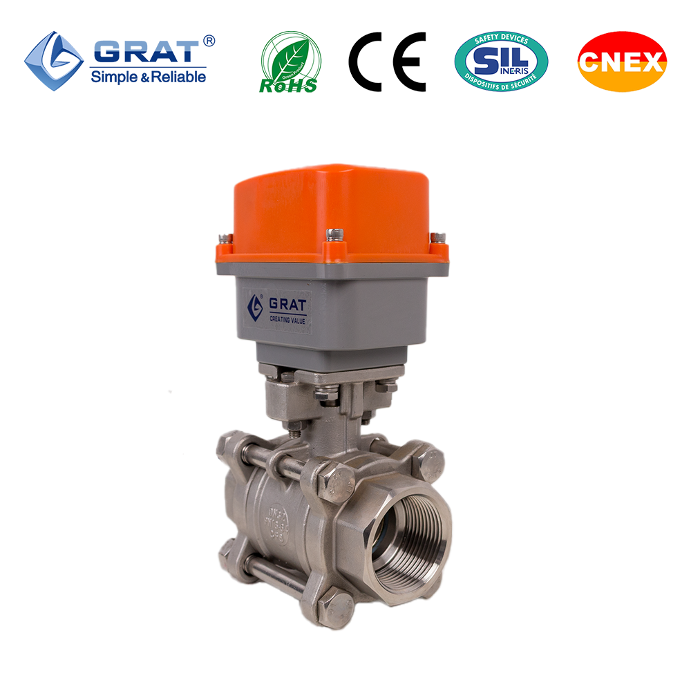 Smart DN25 Motorized Ball Valve with IoT Connectivity for Remote Monitoring and