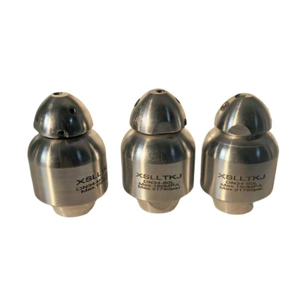 2" Badger Nozzle Multi Angle Rotary Jet Nozzle For Heavy Duty Industrial Pipe