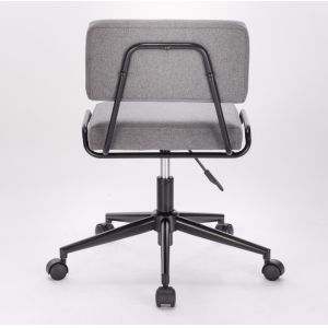 Industrial Style Swivel Home Office Chair With Ergonomic Design And Wheels
