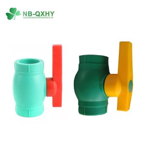 Green/White PPR Pipe Fitting Water Ball Valve for Customization and Plumbing