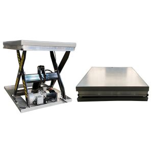 4000kg Single Scissor Platform Lift Table Max Height 1400mm