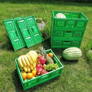Foldable Mesh Crates For Vegetable Collapsible Plastic Shipping Crates