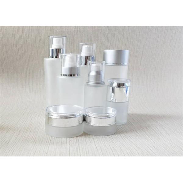 30ml 50ml 80ml 120ml Cosmetic Glass Bottles White Color Round Shape Bottle And