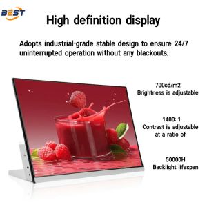 Digital Menu Board Display for Restaurant , USB Ultra Thin High Brightness