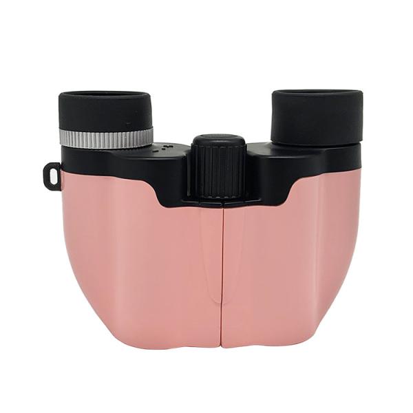 Quality Pink Color Mini Kids Play Binoculars 8x21 Toy Telescope Gift With Carrying Bag wholesale