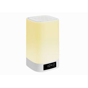 Adjustable Color LED Light Bluetooth Speaker Alarm Clock 6 In One Super