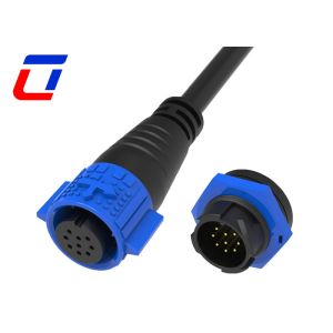 Cheap 9 Pin Data Connector M19 IP67 Waterproof Connector For LED for sale