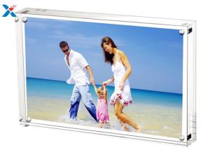 China 5*7'' Magnetic Acrylic Photo Frame Silk Screen Printing With Single / Double Sided on sale
