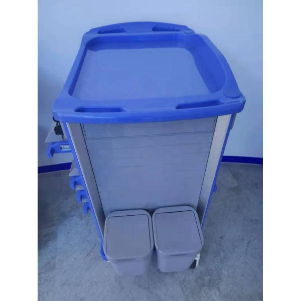 750*480*920mm Medical Emergency Trolley Abs