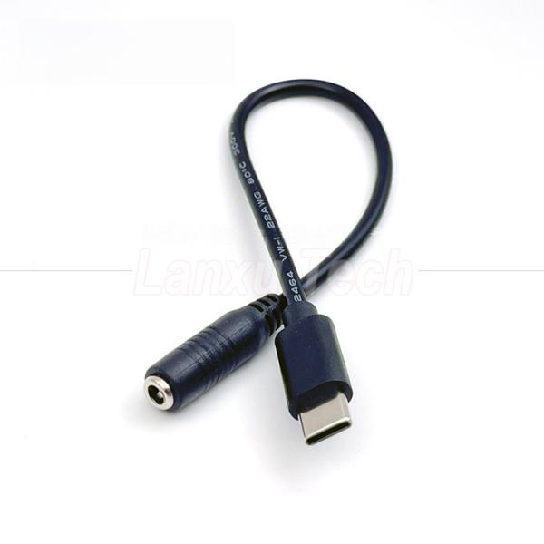 Quality 5V Type C to DC 3.5x1.35mm 5.5x2.1mm Power Charging Extension Cable for LED Desk Lamp Fan wholesale