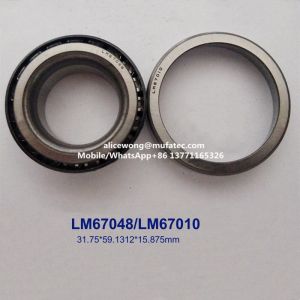 China LM67048/LM67010 LM67048/10 Taper Roller Bearings 31.75x59.1312x15.875mm for Automobile Transmission Bearings on sale
