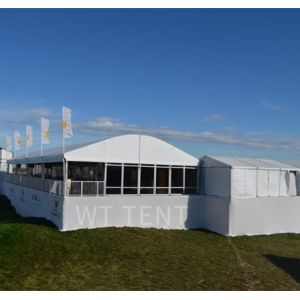 Glass Wall Polygon Tent UV Resistant Roof Top With Starry Lights