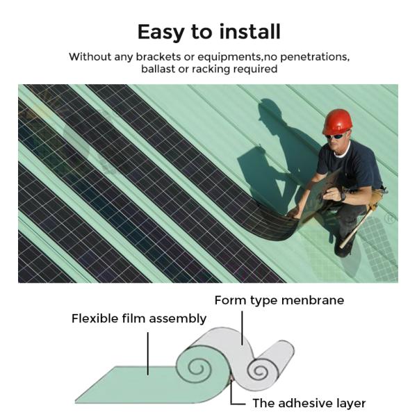 Monocrystalline Flexible Solar Panel 5w 10w 20w 30w 40w 50w 36v Thin Film