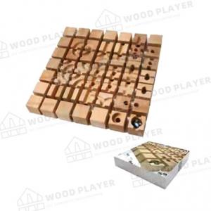 China Original Wood Rolling Ball Blocks Wooden Puzzles Children Training Toys on sale