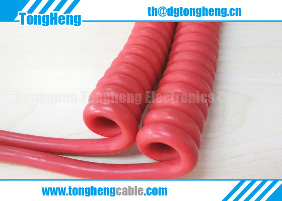 Quality Halogen Free Polyether Reinforced Sheathed Customized Curly Cable wholesale
