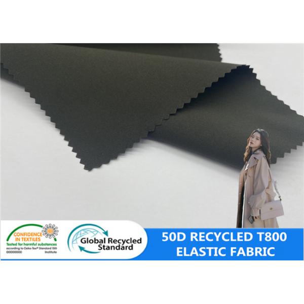 50D 100% Recycled Plastic Bottle Fabric T800 Polyester Stretch Windbreaker