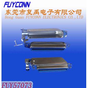 L Shape Metal housing Centronic solder Connector reverserd 50pin Female type