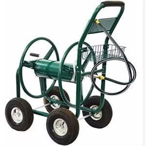 19LBS Portable Water Sprayer for Convenient Hose Reel Moving Wheel Hand Cart