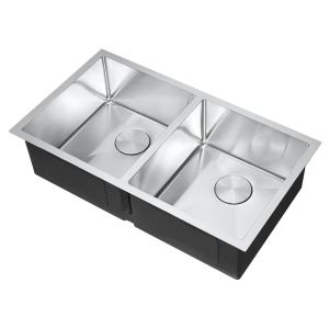 Cheap High Quality Under mount Rectangular Double Bowls Stainless Steel Sinks Kitchen Sinks for sale