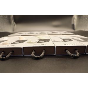 FSC Watch Custom Rigid Paper Box With Paper String Embossing