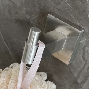 Satin Polished Bathroom Wall Hooks 304 Stainless Steel Towel Hooks
