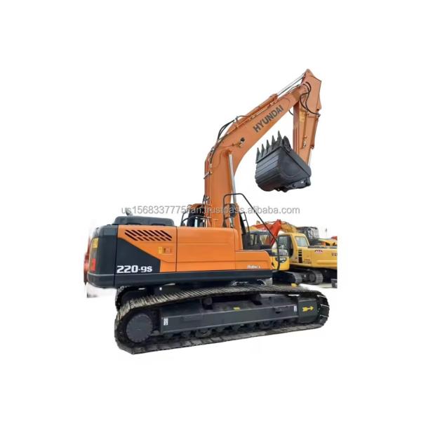 22 Ton Used Hyundai 220 Model Crawler Excavator from Korea Engine Hyundai Year