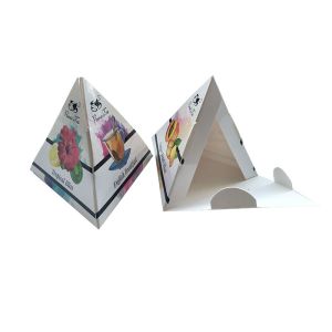 Gable Recyclable Cardboard Gift Voucher Box Breakfast Food Carry Pattern Printed