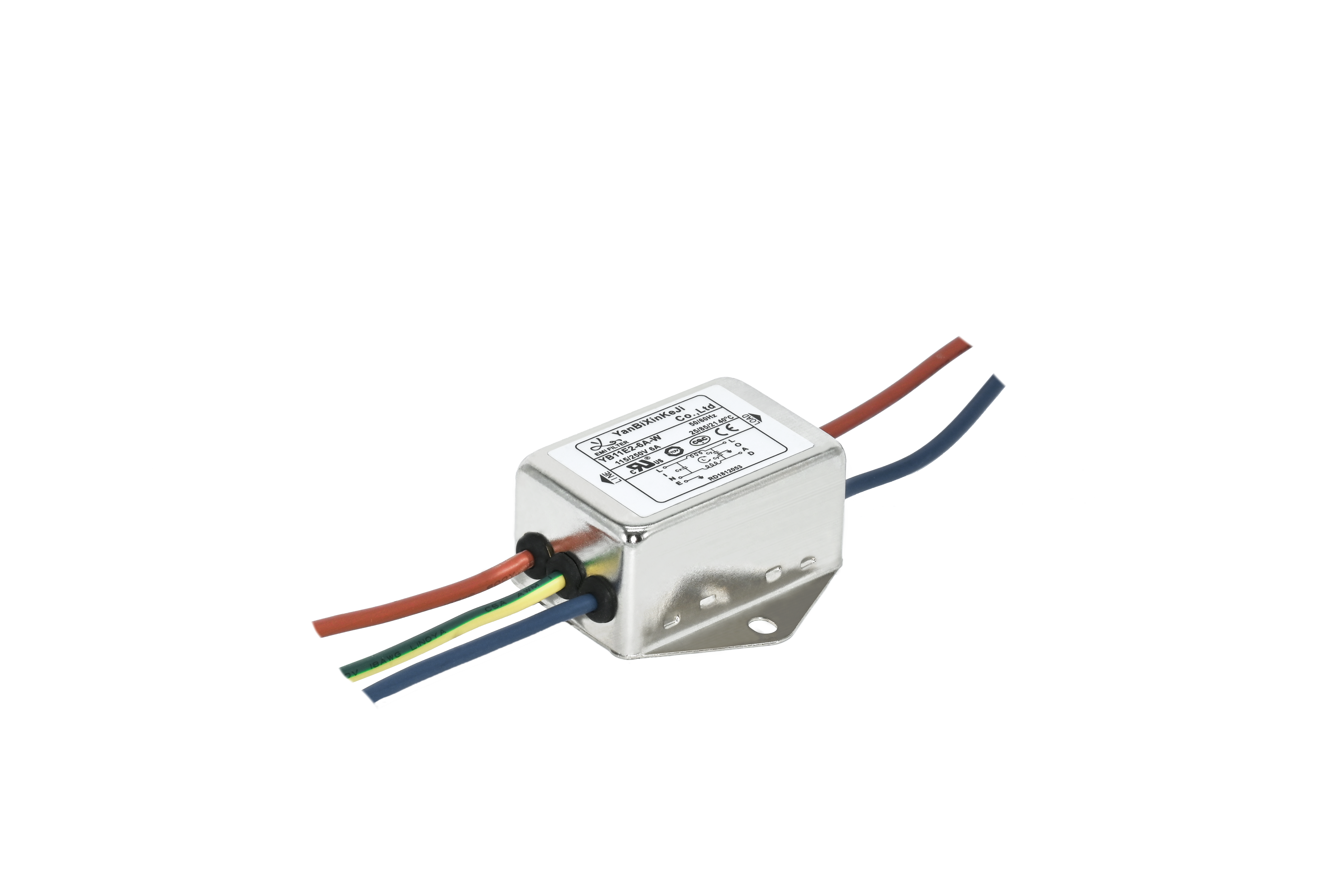 Cheap Power Line Filter 3A Wire Connection Single Phase Filter For EMC Rectification Test for sale