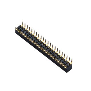 Cheap 1.00mm Board To Board Female Header Connector SMT PA9T Black With Post for sale