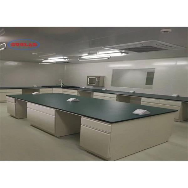 Quality Customized Epoxy Resin Chemistry Lab Bench Laboratory Workbench Vietnam With Multi Functional Socket wholesale