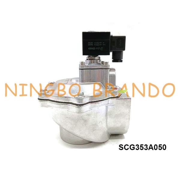 SCG353A050 2'' Threaded 353 Series Diaphragm Solenoid Pulse Jet Valve For Dust