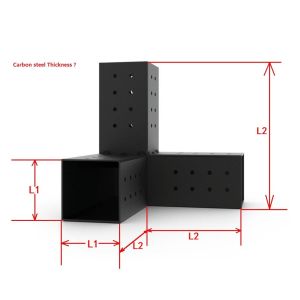 Multipurpose Custom Black Powder Coated Elevated Wood Stand Kit with Steel