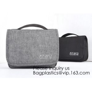 Cotton Canvas Cosmetic Bag Makeup Personalized Plain Blank Canvas Makeup Bag,Toiletry Bag Travel Makeup Bags, bagease