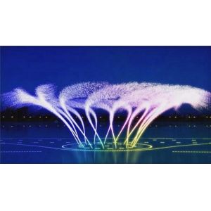 Music Control Floating Fountain Water Swing 3D Jet Fountain